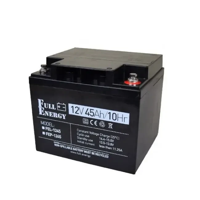 Full Energy FEP-1245 45А•г 12В Свинцево-кислотна акумуляторна батарея фото 1