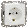 Schneider Electric Sedna Design & Elements SDD111022 з заземлення та шторками Розетка фото 1
