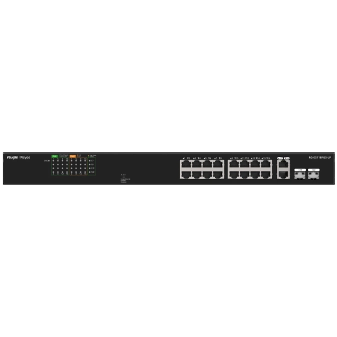 Ruijie Reyee RG-ES118FGS-LP PoE Комутатор 18 портів некерований фото 1