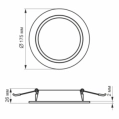 VIDEX 15W 5000K 220V LED світильник Back круглий фото 4