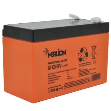 MERLION GL1270F2 7A•г 12В Свинцево-кислотна акумуляторна батарея
