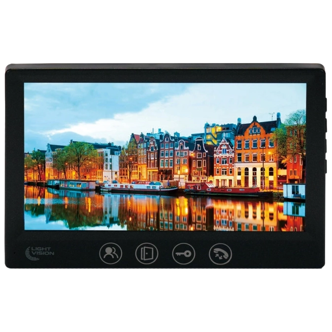 Light Vision AMSTERDAM FHD BLACK Відеодомофон фото 1