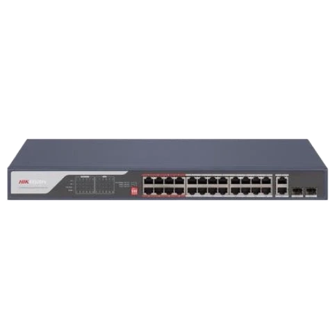 Hikvision DS-3E0326P-E(C) PoE Комутатор 28 портів некерований фото 1
