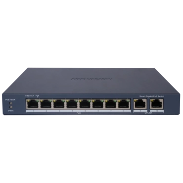 Hikvision DS-3E1510P-EIV2 POE Комутатор 8 портів керований
