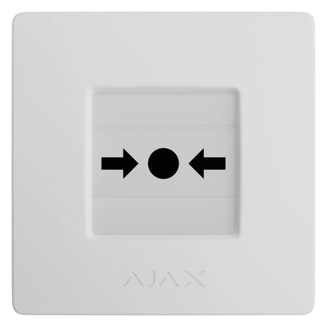 Ajax Manual Call Point (White) (8EU) ASP ручний бездротовий Сповіщувач