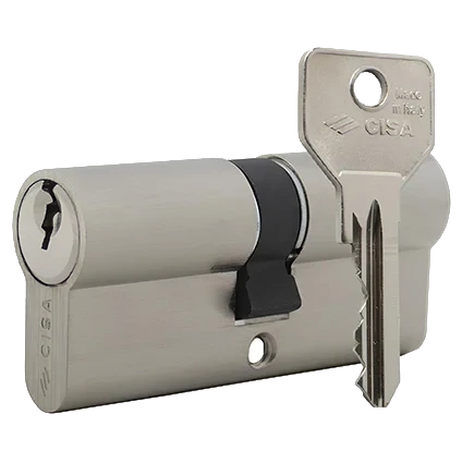 CISA C2000 70 (35*35) нікель матовий 3 ключі Циліндр
