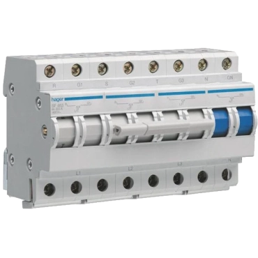 Hager SF463 400В/63A, 3+N, 8м Переключатель ввода резерва