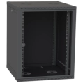 IPCOM 15U 600x600 Шафа телекомунікаційна двері скло (чорна) фото 1