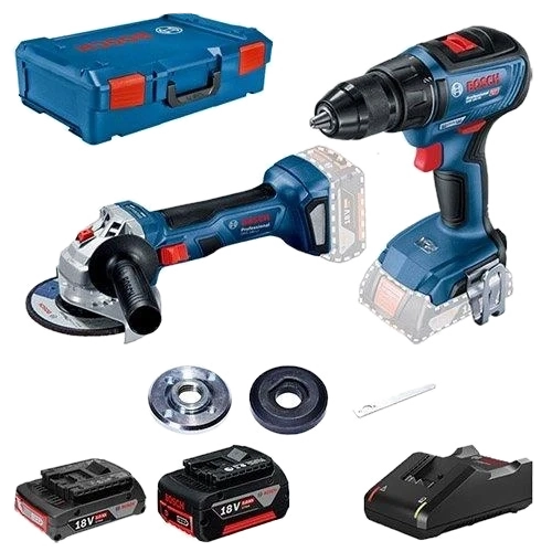 Bosch GSR 18В-50 + GWS 180-LI Шурупокрут-дриль + Шліфмашина кутова фото 1