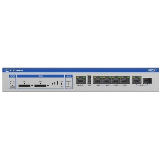 Teltonika RUTXR1 LTE SFP Промисловий стільниковий маршрутизатор фото 1
