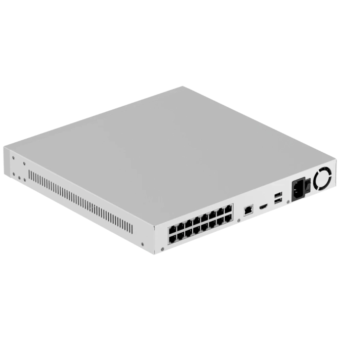 Ajax NVR H2D16PAC (16ch) white HDMI 4K 16Тб PoE Відеореєстратор