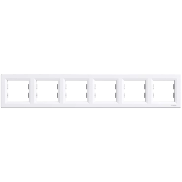 Schneider Electric ASFORA EPH5800621 Рамка 6-місна горизонтальна біла