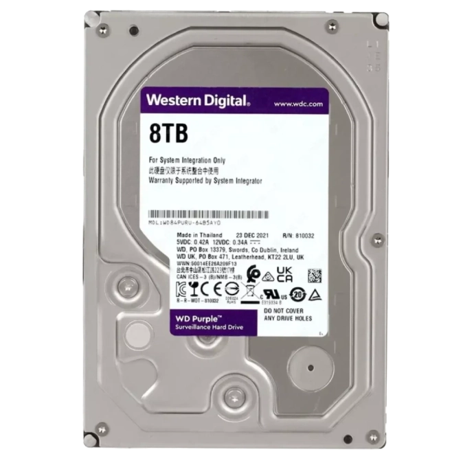 Western Digital WD Purple Surveillance WD83PURU жорсткий диск фото 1