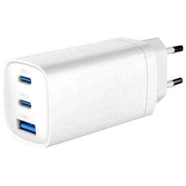 Gembird TA-UC-PDQC65-01-W (USB Type A + USB Type C) Сетевое зарядное устройство
