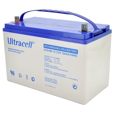 Ultracell UCG100-12 100А•г 12В гелева Свинцево-кислотна акумуляторна батарея фото 1