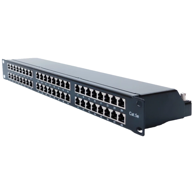 LW 1U STP 48xRJ-45 Dual IDC Патч-панель 19" type кат. 5e фото 1