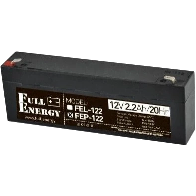 Full Energy FEP-122 2.2А•г 12В Свинцево-кислотна акумуляторна батарея фото 1
