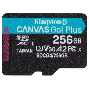 KINGSTON 256GB microSDXC Canvas Go Plus Gen4 200R Модуль флэш-памяти