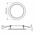 VIDEX 20W 5000K 220V LED світильник Back круглий фото 4