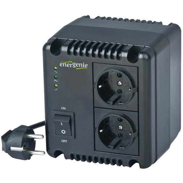 EnerGenie EG-AVR-1001 220В 1000 ВА Автоматичний регулятор та стабілізатор фото 1