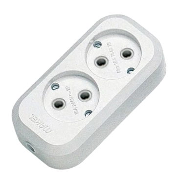 Makel MGP101 Колодка 2 гнезда без заземления