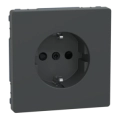 Schneider Electric Merten System Design MTN2300-6034 РОЗЕТКА з/к і шторкою АНТРАЦИТ фото 1