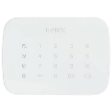 U-Prox Keypad G4 White Беспроводная сенсорная клавиатура для четырех групп