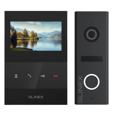 Slinex SQ-04 Black + ML-17HR Graphite Комплект видеодомофона