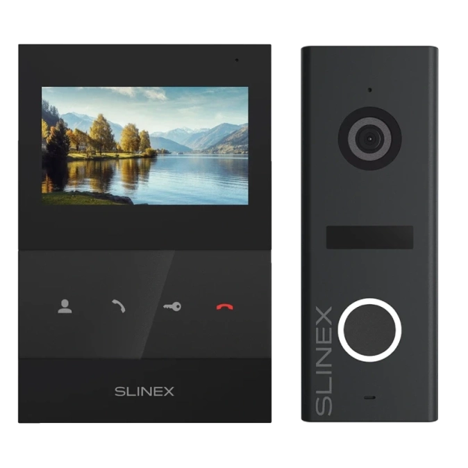 Slinex SQ-04 Black + ML-17HR Graphite Комплект відеодомофону фото 1