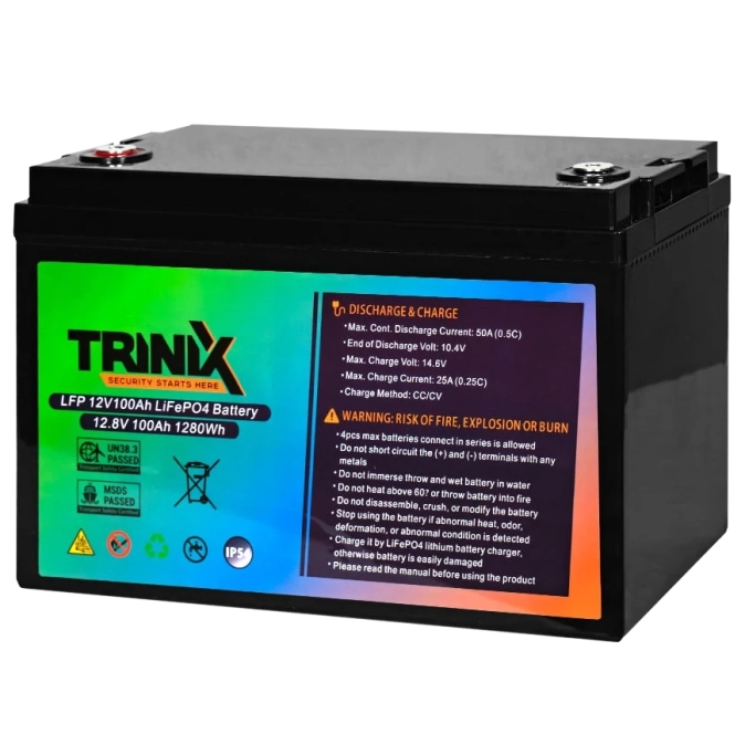 TRINIX LiFePo4 100 Ah 12V Акумуляторна батарея фото 1