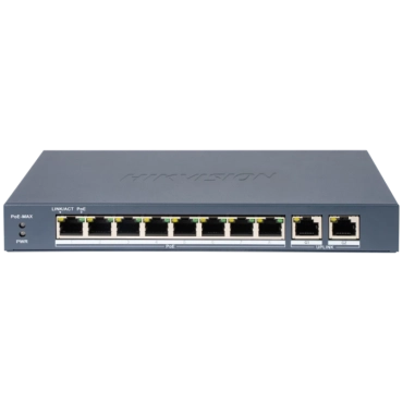 Hikvision DS-3E1310P-EI(B) PoE Коммутатор 10 портов управляемый