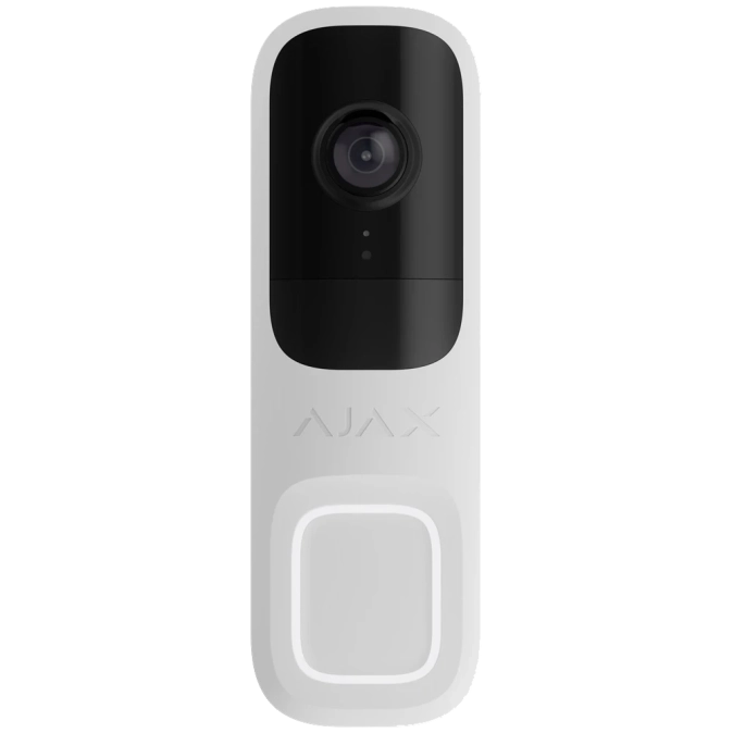 Ajax Doorbell White RAL 9003 Відеодзвінок