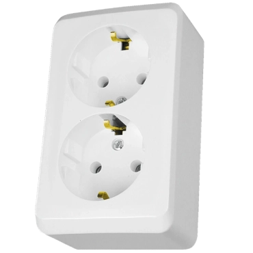 Schneider Electric PRIMA WDE001048 Подвійна розетка з заземленням
