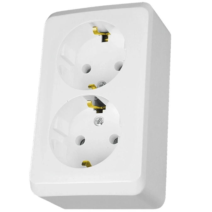 Schneider Electric PRIMA WDE001048 Подвійна розетка з заземленням фото 1