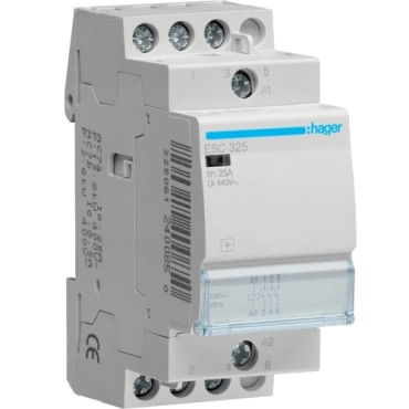 Hager ESC325 Контактор 25A 230В 3нв 2мод