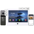 Neolight ALPHA Hybrid + SOLO IPW Graphite с уголком, PoE адаптер для вызовной панели Комплект видеодомофона фото 1
