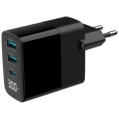 Gembird TA-UC-PDQC30LCD-BK-02 Мережевий зарядний пристрій фото 1