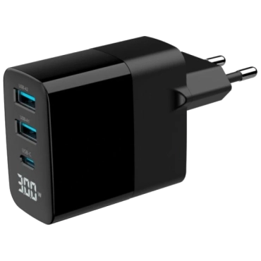 Gembird TA-UC-PDQC30LCD-BK-02 Мережевий зарядний пристрій