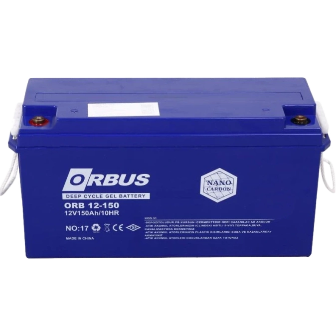 ORBUS CG12150 150A•г 12В гелева Свинцево-кислотна акумуляторна батарея фото 1