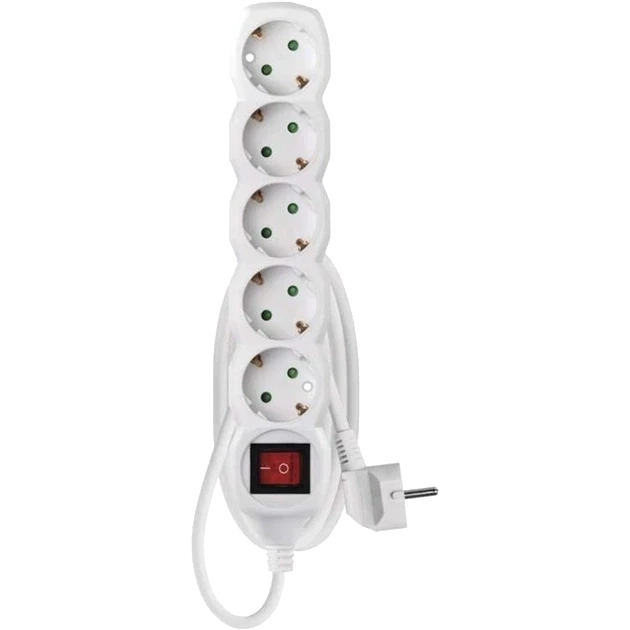 EMOS P1521R 5 розетки 1.5 м Мережевий подовжувач фото 1