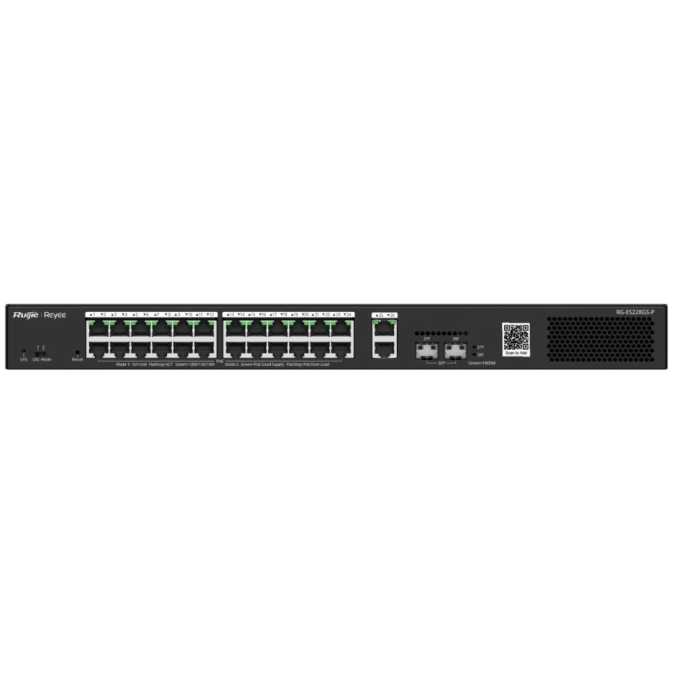 Ruijie Reyee RG-ES228GS-P POE Комутатор 28 портів керований фото 1