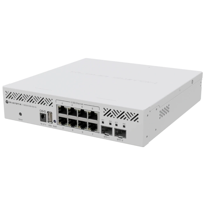 MikroTik CRS310-8G+2S+IN Комутатор 8 портів керований фото 1