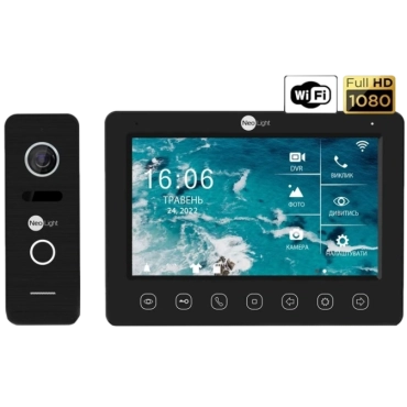 NeoLight NeoKIT HD WF B/Black (KAPPA+ HD WF + PRIME FHD) Комплект видеодомофона