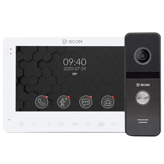 BCOM BD-780FHD White Kit Комплект видеодомофона