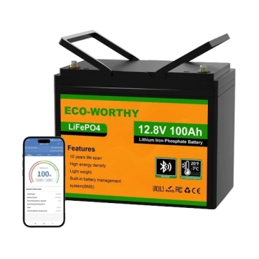 Eco-Worthy LiFePO4 12V 100Ah bluetooth Аккумуляторная батарея