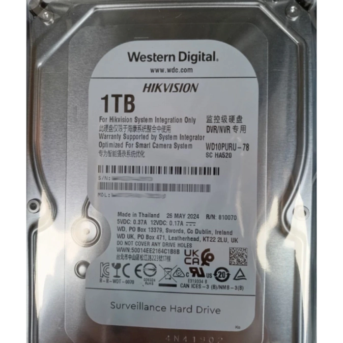 Western Digital WD10PURU-78 1Тб Жорсткий диск внутрішній фото 1