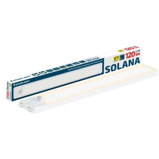 ENERLIGHT Solana 120Лм 3000К-6500К Світильник акумуляторний з датчиком руху фото 1