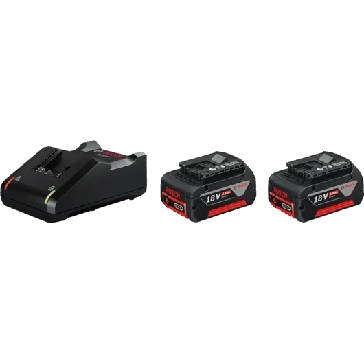 Bosch GAL 18V-40 + GBA 18 В 4.0 Ah (1600A019S0) Зарядний пристрій + 2 акумулятора фото 1