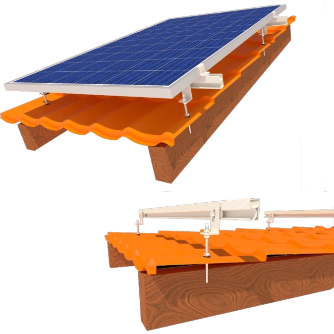 InstallKit IK-M-1 кріплення сонячних панелей до 1005мм металочерепиця профнастил шифер Комплект фото 1