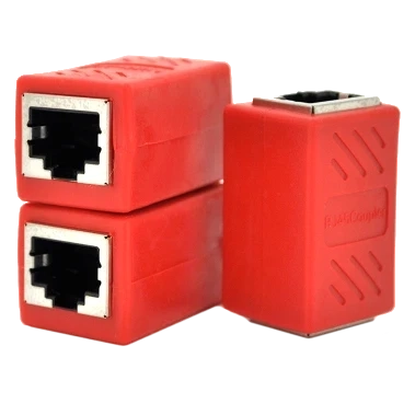 RJ45 8P8C мама / мама Q50 З'єднувач екранований фото 1